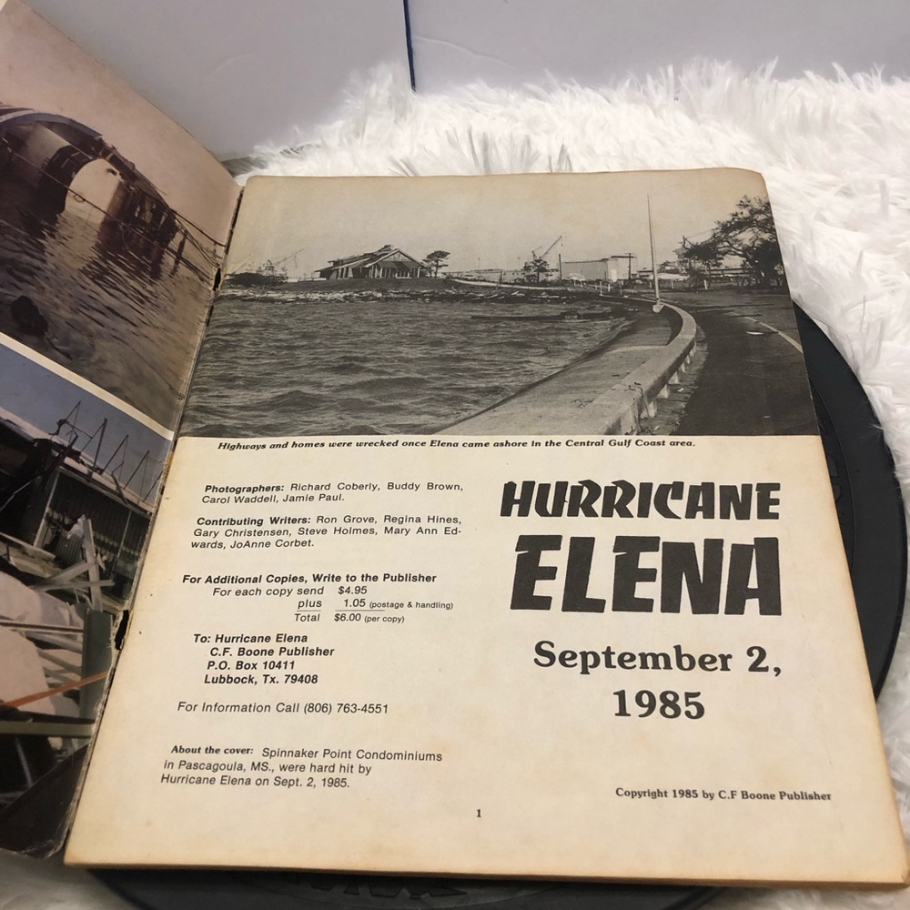Hurricane Elena Limited Edition Collector’s Documentary Book - Picture 7 of 11